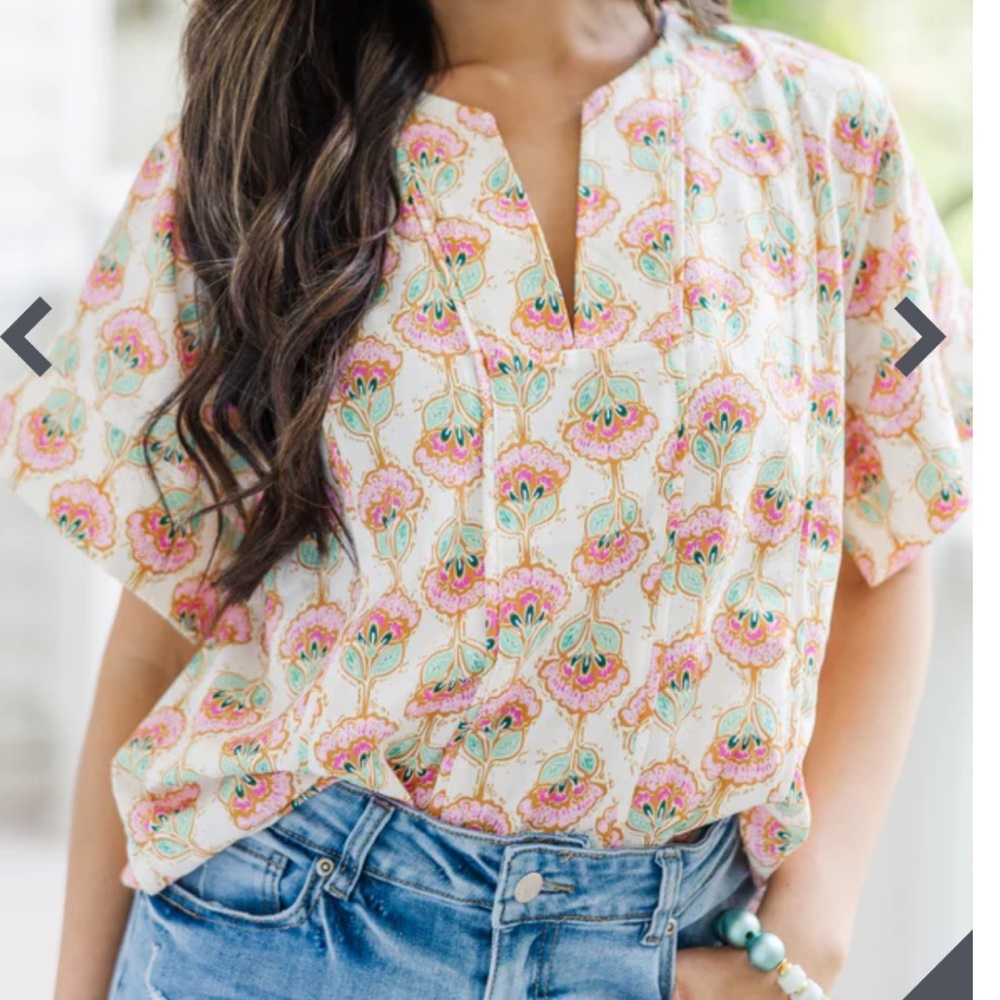 Floral Print Women's Top